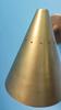 Mid Century Brass Cone Wall Sconce - Italian Bedroom Light