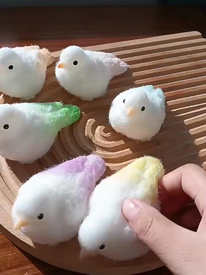 Bird Taba Squeeze Toys,Realistic Bird Animal Squishy Toys, Soft Squishy Fidget Toys, Stress Relief Sensory Toys, Fidget Toys Adults Kids