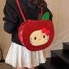 Adorable Sweet Hello Kitty Red Apple Design Mini Shoulder Bag For Daily Casual Use
