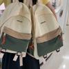 Lightweight Commuter Backpack College Style Large Capacity Schoolbag Women's Contrast Color Backpack