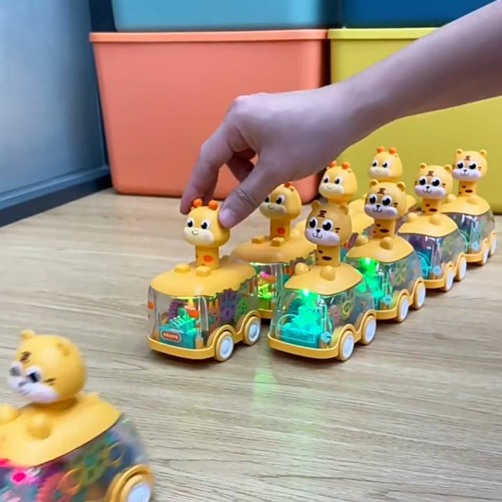 Animal Car Baby Toys for 1 2 Year Old Boy Press and Go Car Luminous Toys Toddler Pull Back Cars for Kids Boys Girl Birthday Gift