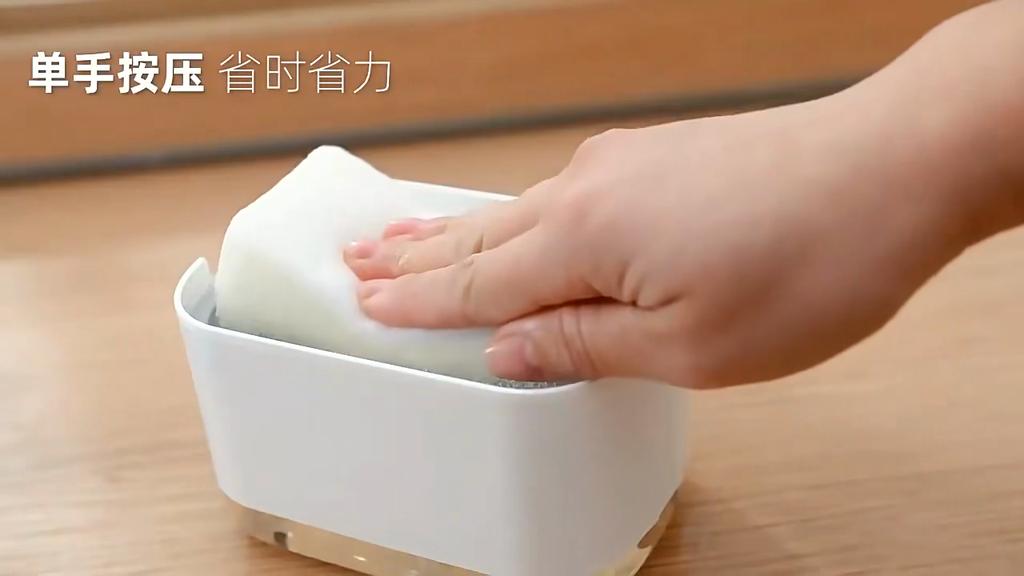 Hand and Dish Soap Dispenser Set Detergent Dispenser Sponge Holder 2-in-1 Countertop Soap Pump Dispenser for Kitchen Sink