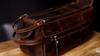 Vintage originální unisex toaletní taška z buvolí kůže Travel Dopp Kit