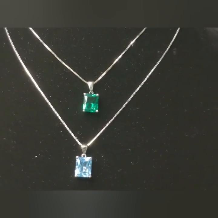 Umcho Echte Luxus-Edelstein-Halsketten-Anhänger für Frauen, eleganter feiner Schmuck, Party, Hochzeit, Muttergeschenk