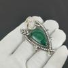 Natural Malachite Gemstone Silver Pendant In 925 Sterling Silver- Handmade Design, Everyday Wear Jewelry, Unique Pendant Wadding Gift