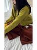 Johnature Simple Korean-style Round Neck Knitted Sweater For Women Autumn Winter Loose Casual Pullover Base Sweaters