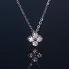 3mm 925 Sterling Silver Clover Moissanite Necklace D VVS1 High Grade Exquisite Fashion Jewelry