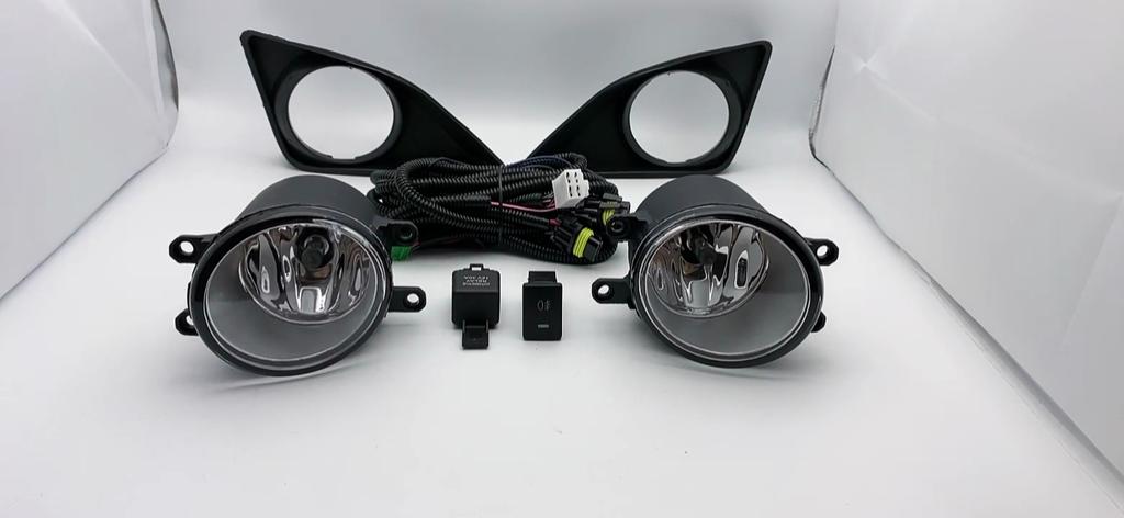 1 set Fog Lights Headlight For Toyota Corolla Altis 2008 2009 2010 Fog Lamp Cover Grill Bezel Front Bumper Fog Light