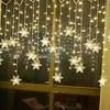3M 72LED Icicle String Lights Christmas Garland Curtain Fairy Lights Outdoor For New Year Party Wedding Garden Terrace Patio Decoration