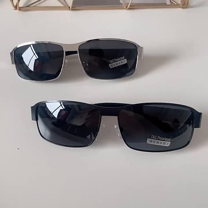 Luxury Men's Polarized Sunglasses Men Driving Fishing Designer Sun Glasses For Man Metal Vintage Goggles Shades Anti-glare UV400