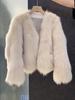 High-end Imitation Fox Fur Jacket Short Winter Thick Small Temperament Fashionable Furry Women's Light Luxury Top