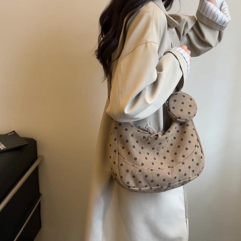 Polka Dot Shoulder Bag Women's Tote Bag