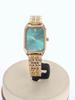 Elegant Vintage Octagonal Ladies Wristwatch Golden Case Quartz Watches Wateproof Steel Strap