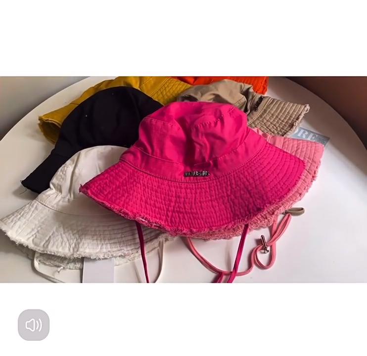 The same bucket hat women's spring and summer washed big eaves vacation burrs denim sunscreen sun hat, outdoor mountaineering hat