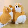 Cozy Corgi Dog Plushie Short-haired Plush Toy Hug Pillow Perfect For Car Decoration