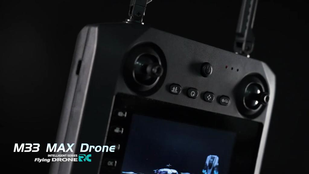 Nový venkovní dron M33 MAX Profesionální velká obrazovka 4K HD ESC duální kamera 5G Wifi GPS skládací RC bezkomutátorová kvadrokoptéra jako hračka dárek