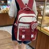 College Rucksack Damen Schultasche Große Kapazität Farbkontrast Rucksack