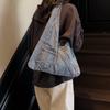 Dames Denim Tote Bag Modieuze Oversized Schoudertas Casual Dagelijkse Canvas Stijl Handtas