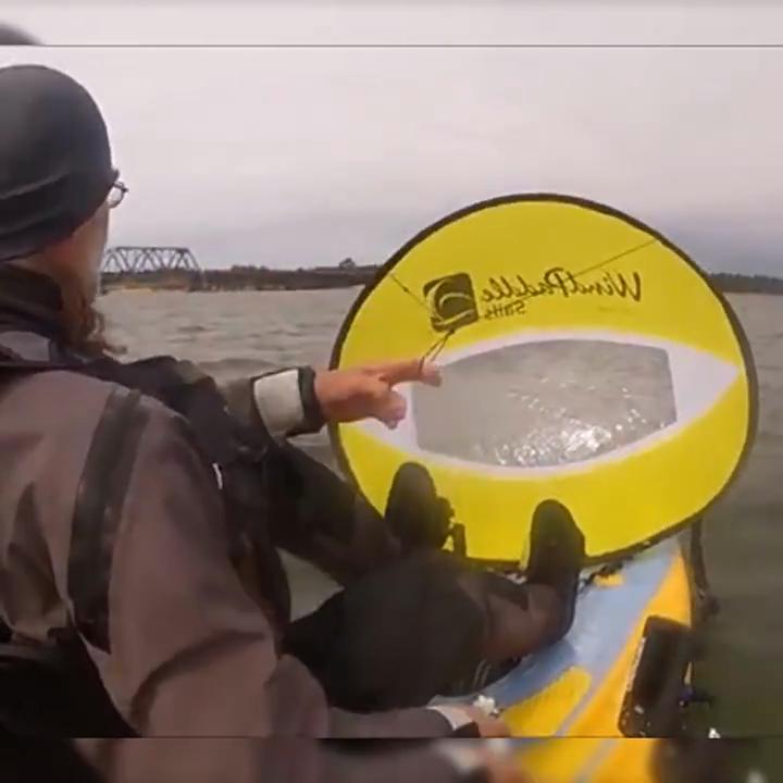 Vela Especial Ultraligera Portátil Plegable de Alta Transparencia Ecológica para Kayak Canoa Botes Inflables