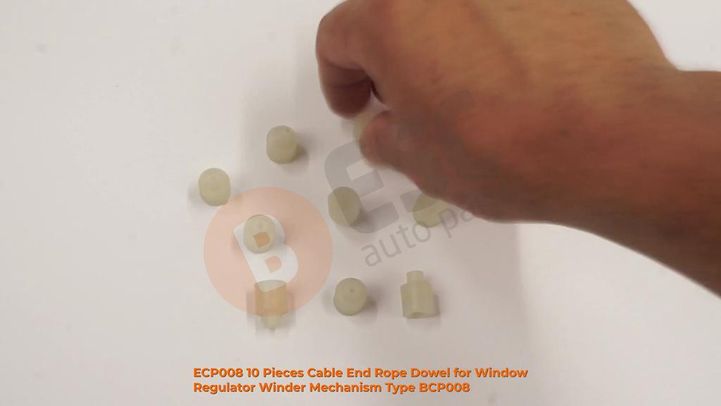 ESC Autoteile ECP008 10 Stück Kabelendstück Seildübel für Fensterheber-Wicklermechanismus Typ BCP008 Schnelle Handhabung