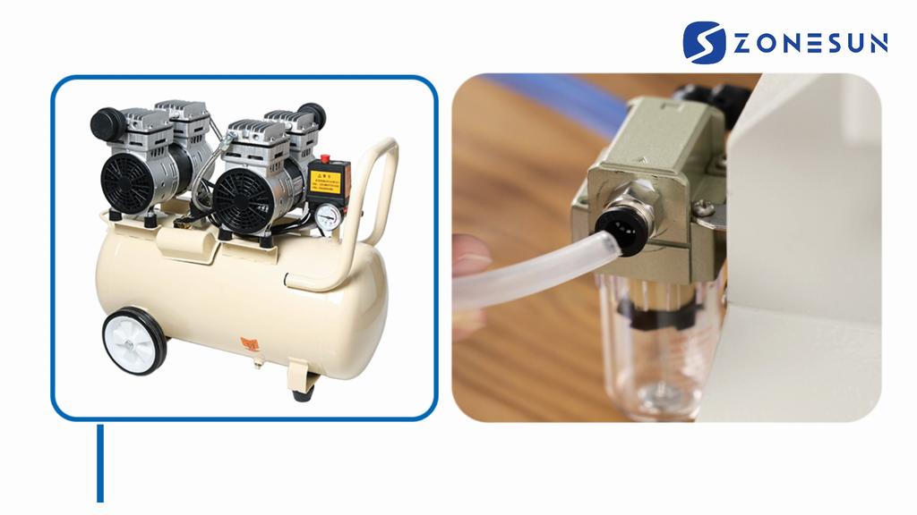 ZONESUN ZS-A02 Full Pneumatic Filling Machine for Cream Shampoo Cosmetic Paste Filler