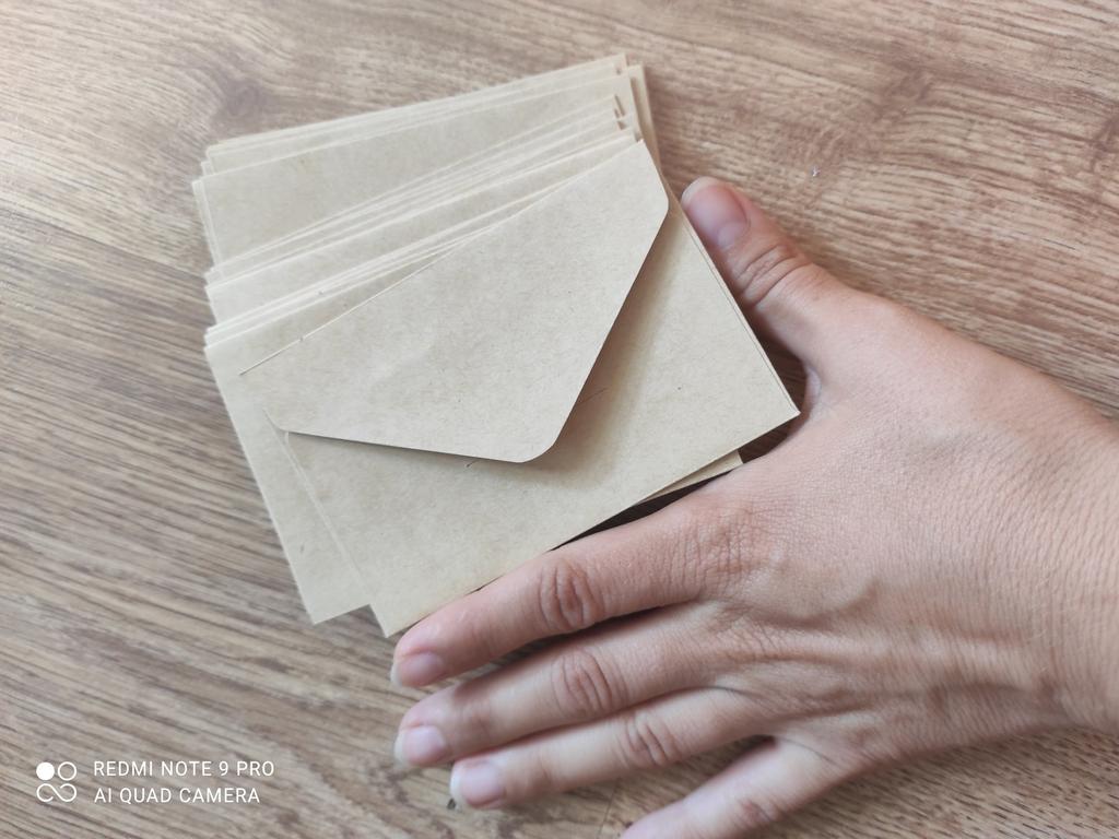 10 Buste Regalo In Carta Kraft Marrone Vintage Con Nastro, 22x11 Cm, Per Compleanni, Matrimoni E Natale