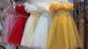 Baby Girls Flower One Shoulder Wedding Dress Princess Evening Dress Ball Gown Party Lace Long Dress 3-12 Year Old Clothes