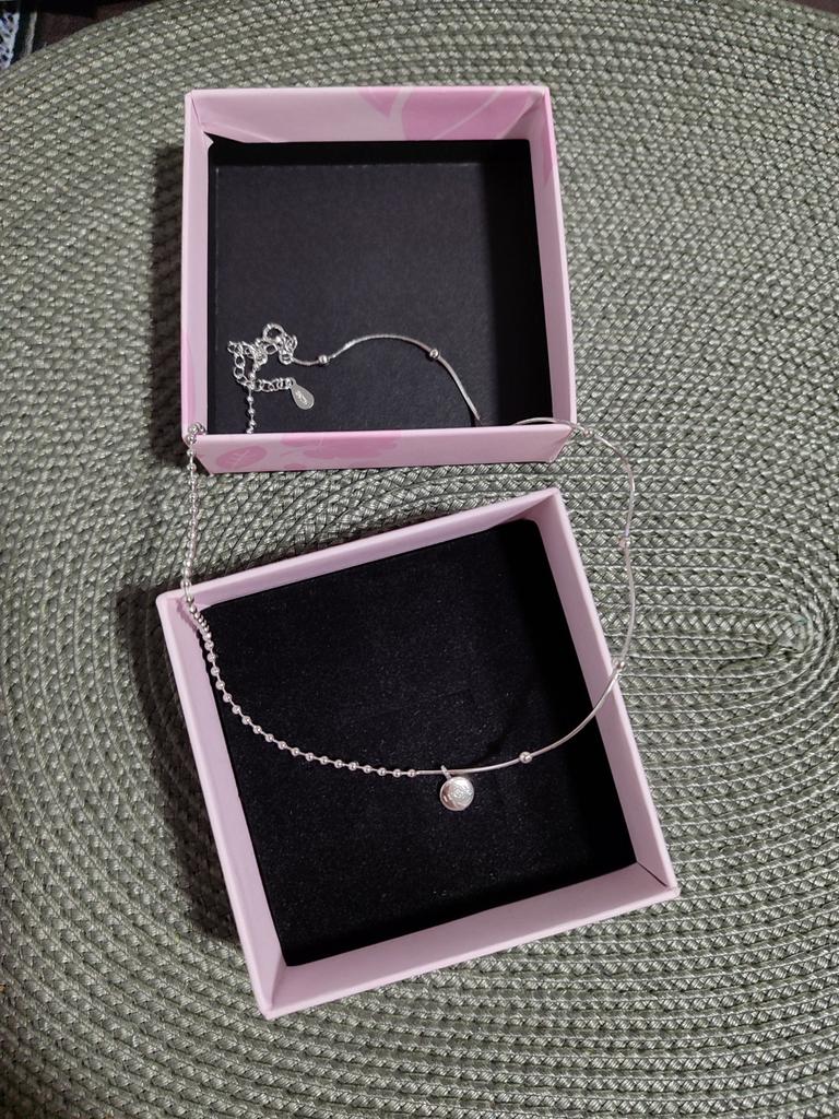 Scintillare Gypsophila Collana Girocollo Sottile Argento - Catena Contorta Con Cristallo - Gioiello Minimal Donna - 2
