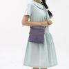 Solid Color Small Square Bag Women's Outdoor Waterproof Nylon Shoulder Crossbody Bag