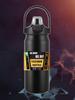 Isolierte Wasserflasche aus Edelstahl, große Kapazität, tragbare Thermoskanne für Outdoor-Sport, Wandern, Reisen, Vakuumisolierter Becher, Heiß-/Kaltgetränkebecher