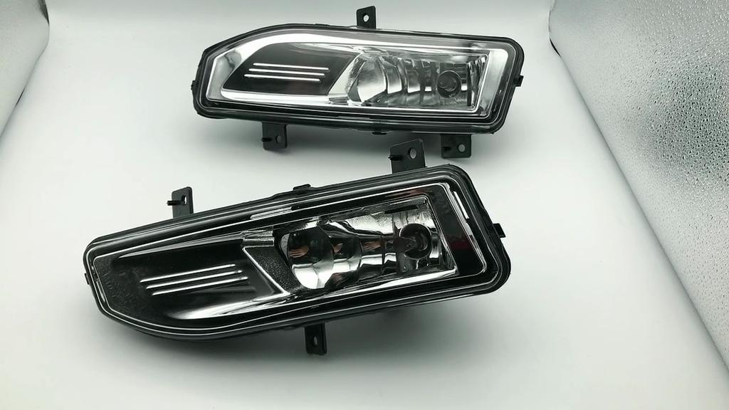 2 Pcs Fog Lights for Nissan X-Trail Rogue Kicks Qashqai Sentra 2017 2018 2019 2020  Halogen Fog Light Front Bumper  Fog Lamp
