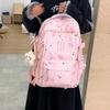 Cute Star-Print Nylon Backpack – Stylish & Lightweight School Bag for Girls, Teens, and Women