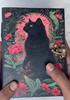 Black Cat Floral Journal – Mystical Diary with Floral Design | Witchy Notebook | Gothic Cat Lover Gift | Occult and Celestial Writing Book