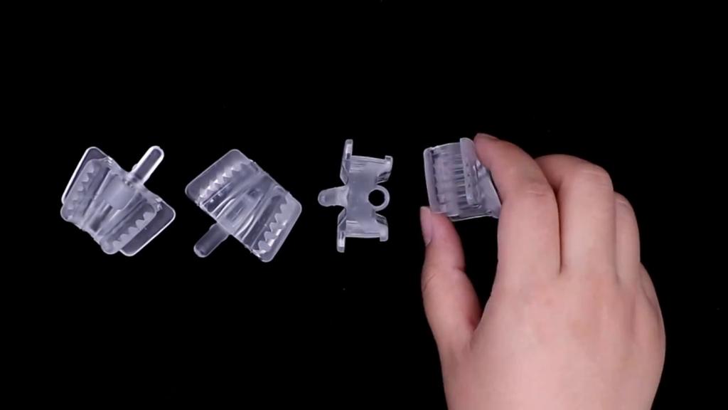 5 piezas Bloque de Mordida Dental de Silicona con Orificio para Eyector de Saliva Abrebocas Almohadilla Oclusal Retractor de Mejillas Herramientas para el Cuidado Bucal