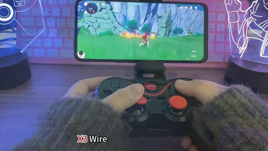 X3 Wireless Mobile Gaming Controller for IOS/Android/Tablet/PC/Switch/PS3/PS4/Steam Gamepad BT3.0 Joystick With Box Holder