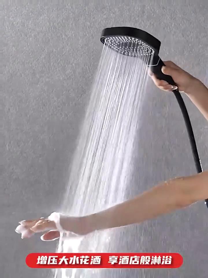 3 Modes High Pressure Shower Head Massage Shower Head with Filter Rainfall Faucet Bathroom Accessories