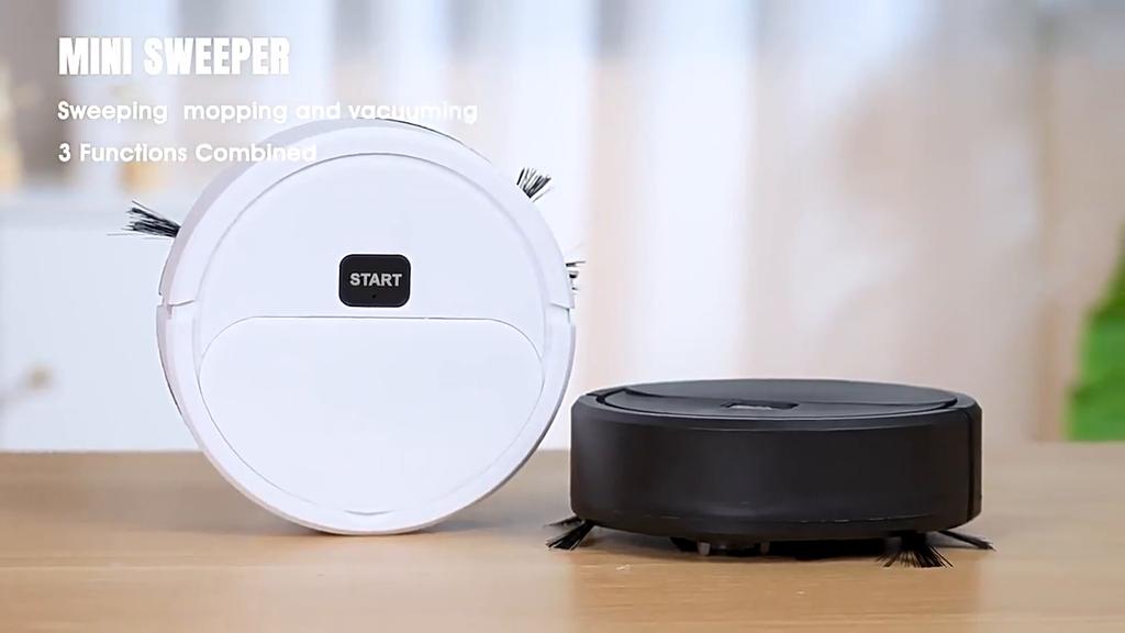 Intelligent mini feierobot dra feie sug 3-i-1 automatisk rengjøringsmaskin lat støvsuger
