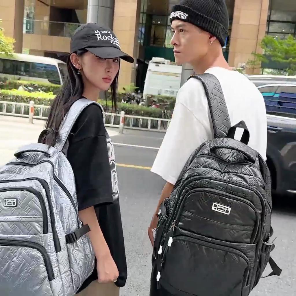 Geantă de școală pentru elevi Rucsac de damă de culoare solidă Rucsac de mare capacitate pentru bărbați