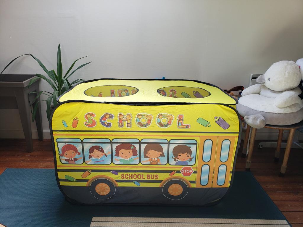 Enfant Jouer Tente Maison Up Camion Intérieur Extérieur Jardin Terrain de  Jeu Jouet Cadeau Bus scolaire