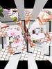 5 And 7 Inch Double Sided Transparent Fold Dual Photo Frame For Living Room Display