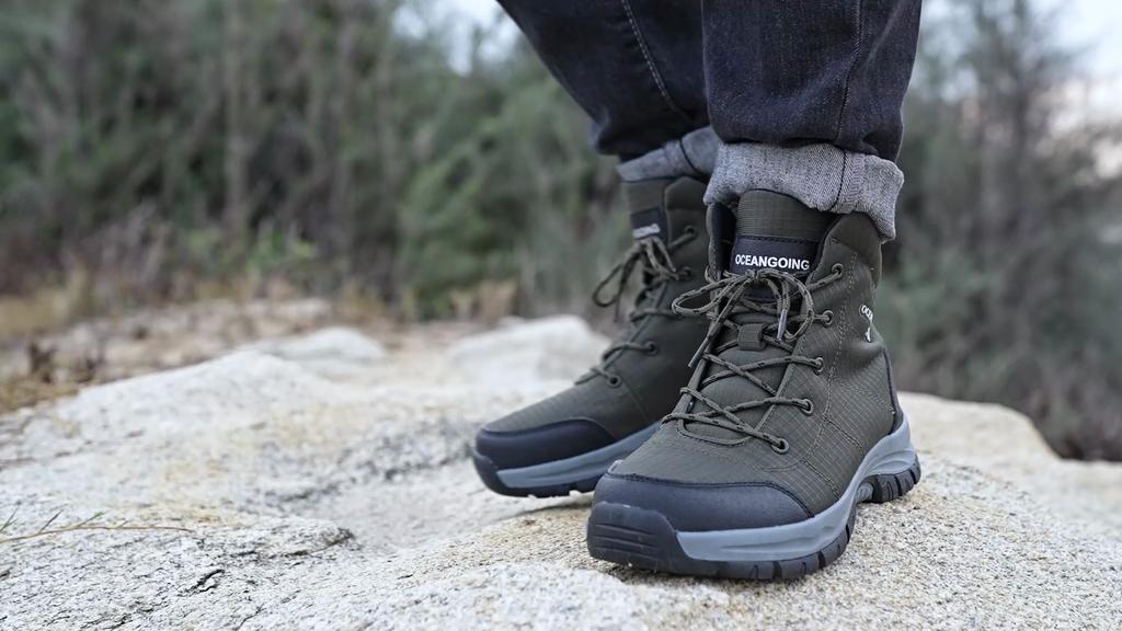 Spring /Autumn Men's Large Size High-top Outdoor Hiking Shoes Sports Men's Shoes