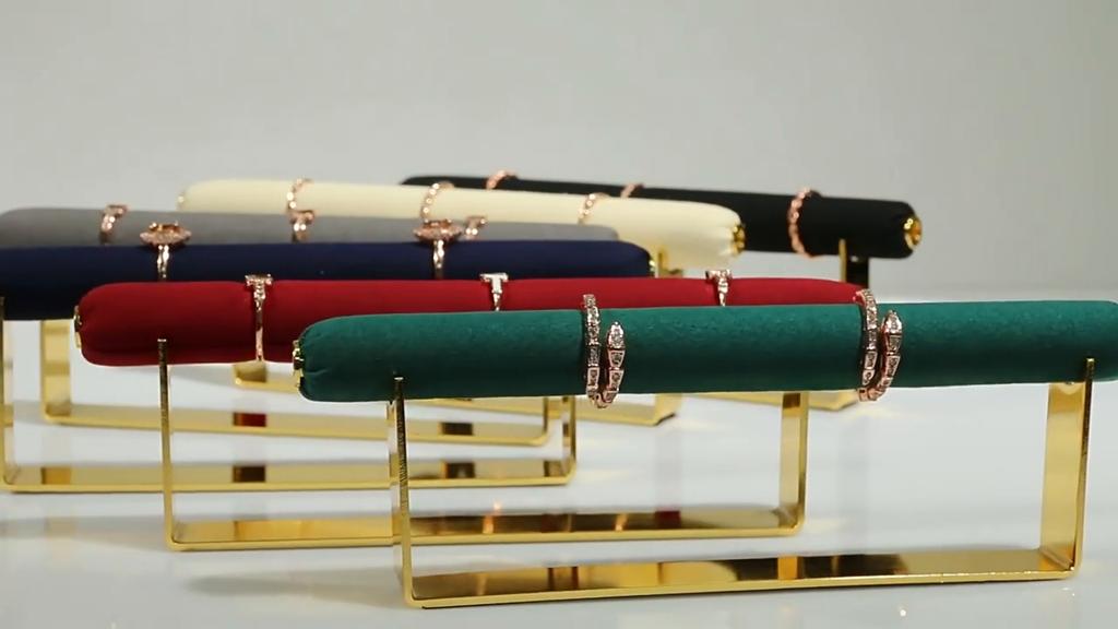 Ring Display Holder Microfiber Jewelry Showcase Stand Live Props Accessories Window Counter Jewelry Display for Jeweler Sellers