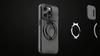 Heavy Duty Shockproof Phone Case with Slide Camera Cover & Ring Holder Stand for iPhone