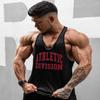 Do The Work  Fitness Gym Sports Mens Bodybuilding Brand Fashion Casual Pure Cotton Striped Weightlifting Summer Basketball Tank Top