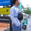 Cross-body Bag for Men Fashion Casual Portable Breathable Multi-pocket Chest Bag