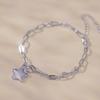 Bamoer 925 Sterling Silver Sparkling Star Bracelet Splice Chain Link for Women Daughter Birthday Day Jewelry Gift Fine Jewelry