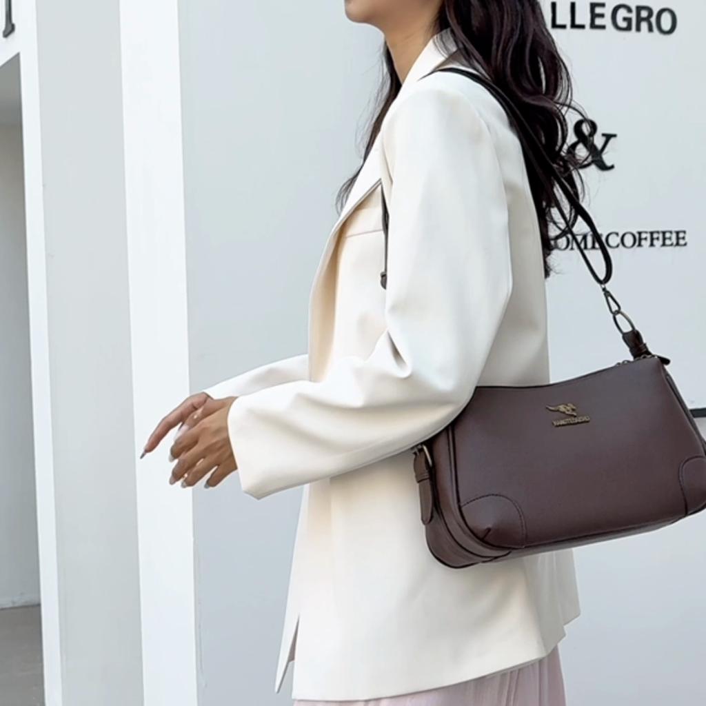 Solid Color Shoulder Bag Women's Bag Large Capacity Small Square Bag Commuter Crossbody Bag