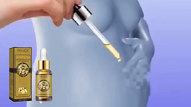 EELHOE Ginger Slimming Essential Oil Slimming Fat Mass Massage Oil Slimming Massage Oil Burning Fat Beauty Health Care Body Care 10ml