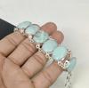 Natural Amazonite Gemstone Handmade 925 Sterling Silver Bracelet, Amazonite Bracelet For Wife , Unisex Bracelet, Mother's Day Gifts
