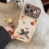 Uroczy Kreskówkowy Szczeniak z Muszką Etui na Telefon dla iPhone 15, iPhone 16, iPhone 17 Pro Max
